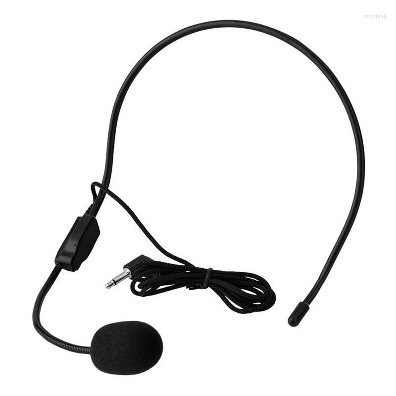Microphones 1m Black Wired Microphone Cable Head-mounted Headset Flexible Boom Amplifie Condenser