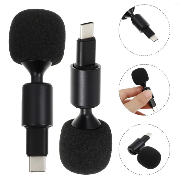 Microphones 1Pc Type-C Microphone USB-C Téléphone Ordinateur portable Tablette Ordinateur