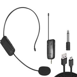 Microfoons 2.4G Head -Mounted Wireless Lavalier Microphone -zender met ontvanger voor spraakversterker luidspreker voor lesgids voor lesgeven