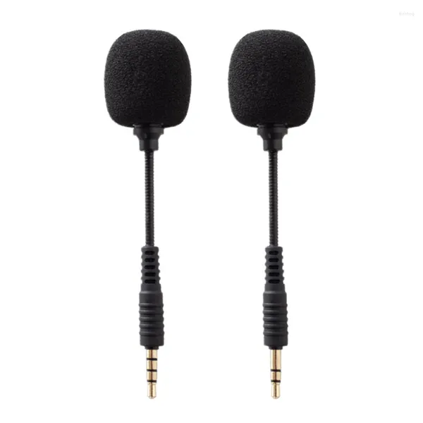 Micrófonos 2 PCS Mic Phone Mini Micrófono Denoise Tarjeta de sonido Living Singing Sponge Mobile