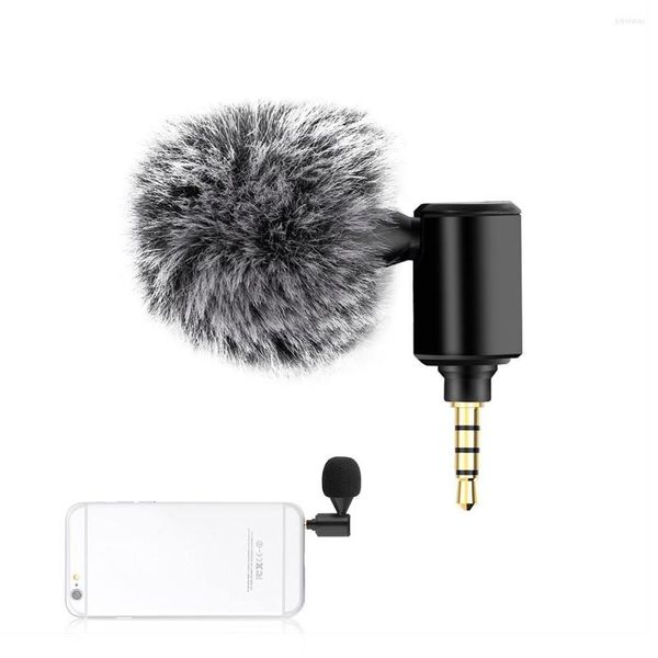 Micrófonos 3.5MM Mini micrófono Universal A prueba de golpes Audio móvil Girar Control de volumen Electrónica para el hogar Sonido Interior