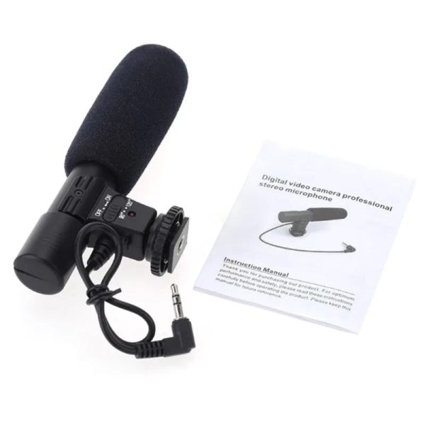 Microphones 3,5 mm microphone universel micro stéréo externe pour caméscopes dslr camais mic01 96ba
