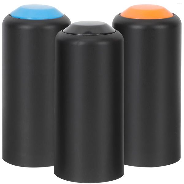 Micrófonos 3 piezas Tornillo de cubierta de micrófono Tornillos para hablar inalámbricos Tapas de tapa trasera de repuesto de plástico