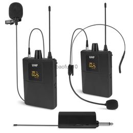 Microfoons 30-kanaals UHF Wireless Lavalier Microfoon System met 1 ontvanger handheld dynamic164ft bereik voor karaoke spraak PA-systeem HKD230818