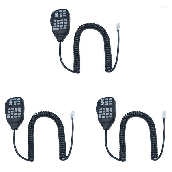 Micrófonos 3X HM-133 Mic Altavoz de hombro para Icom Radio IC-207H IC-880H IC-2820H IC-E282 RJ-45 IC-2725E