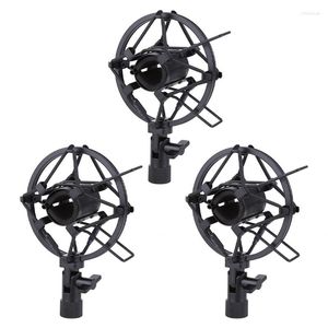 Microphones 3x Miniphone Mount 25mm pour micro à condensateur de diamètre 23mm-27mm noir