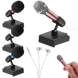 Microphones 4 ensembles 12 pièces Mini microphone ordinateur de voyage pour ordinateur portable 35mm petites couvertures en métal