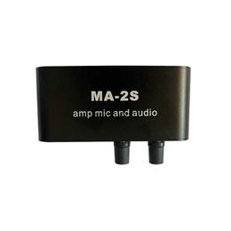 Microfoons 6,5 mm dynamische microfoon 3,5 mm condensor microfoon hoofdtelefoon versterker audio voorversterker mengbord MA-2S HKD230818