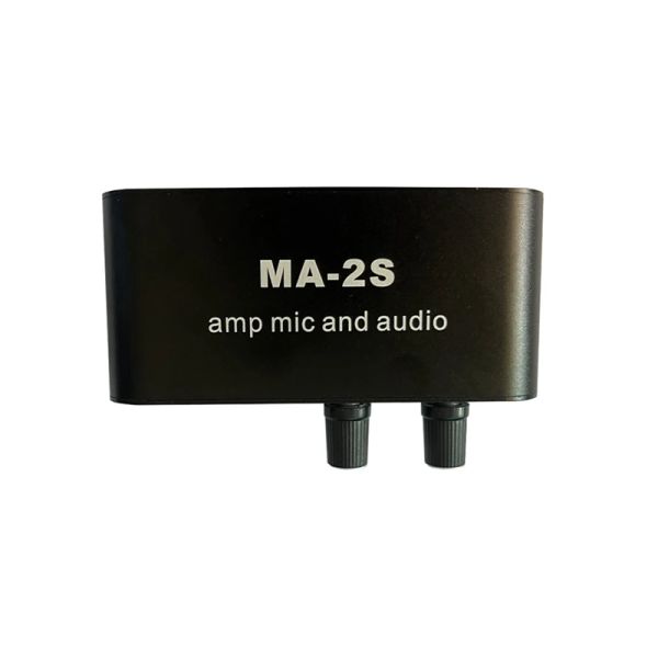 Microphones 6,5 mm Microphone Dynamique 3,5 mm Microphone Casque Amplificateur audio Préamplificateur MA2