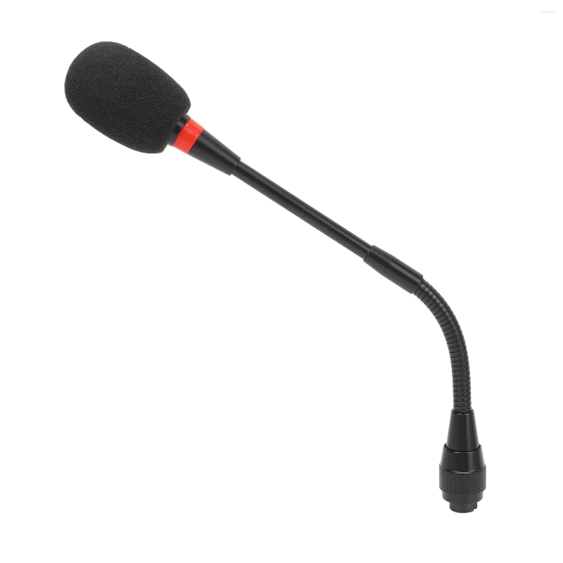 Microphones 9.8in Professional Gooseneck Microphone Flexible Desktop Condenser For Meetings Conferences Lectures 3Pin