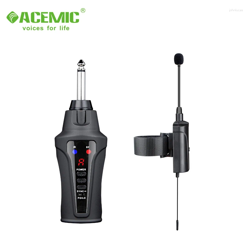 Mikrofonlar Dijital Ses Şanzımanı ve 48kHz Örnekleme Modu ile Akemik DT-5 Kablosuz Flüt Mikrofonu