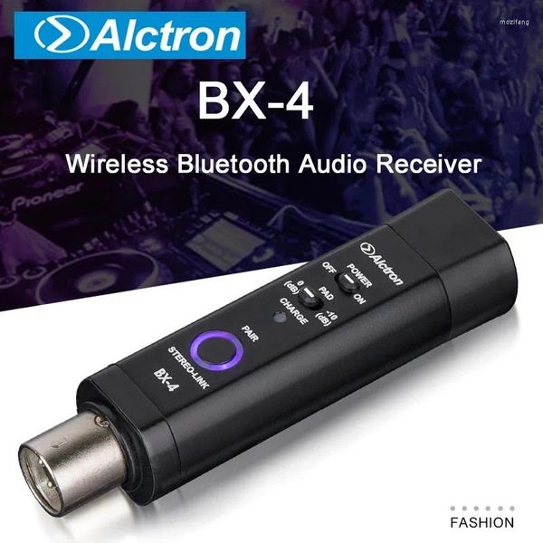 Micrófonos receptor Bluetooth Alctron BX-4 con chip 4.0 para una mejor calidad de teléfono de calidad de sonido tableta