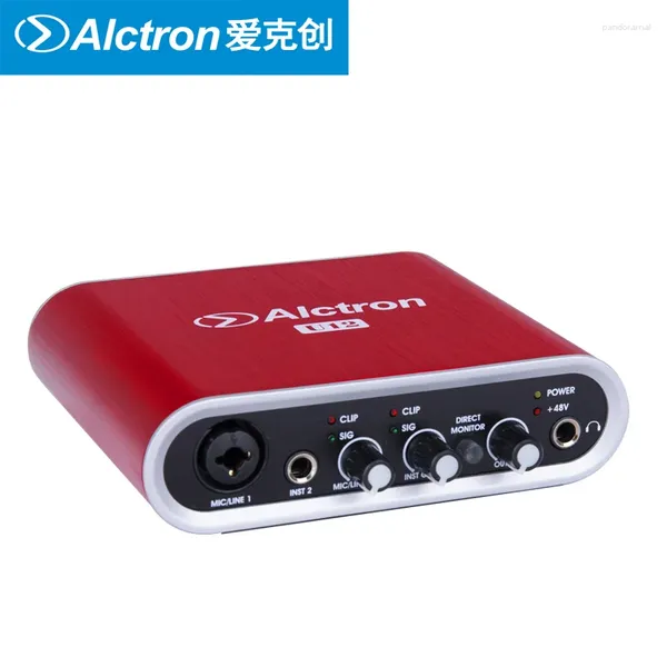 Microphones Alctron U12 Professionnel USB Sound Sound Card Interface Interface Multi-fonction Monitage directement pour l'enregistrement de studio Performance de la scène