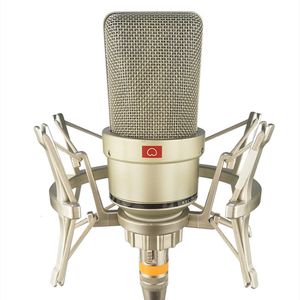 Microfoons All Metal Professional Condensor Microfoon Studio voor Computer Gaming Recording Singing Podcast Sound Card 230518