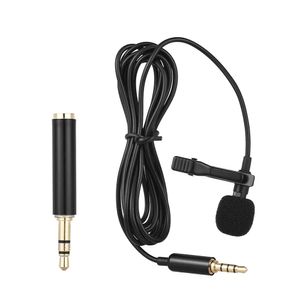 Microfoons Andoer EY510A Mini Portable Clipon Rapel Lavalier condensor Mic Wired Microphone voor iPhone iPad Android Telefoon DSLR -camera