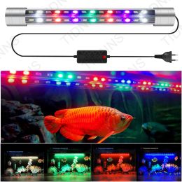 Microfoons Aquarium Licht LED Wide Hoek waterdichte vissentanklamp Dompere High Brighess RGB Aquarium Decor Light Plant Grow Healthy