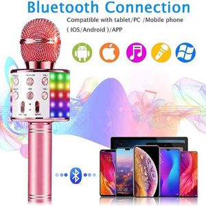 Microfoons aroay bluetooth microfoon handheld draadloze heldere spraakmicrofoon voor karaoke vocale muziekprestaties T220916