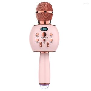 Microphones AT41 microphone sans fil karaoké condensateur portable enregistrement en direct chant carte son micro pour téléphone PC