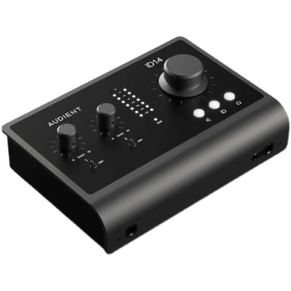 Micrófonos Audient ID14 MKII Professional Studio Live Recording Guitar Instrumento USB Tarjeta de sonido externa