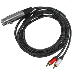 Micrófonos Cable de transferencia de audio Convertidor de equipos Potencia de sonido Xlr Adaptador balanceado Conversión estéreo