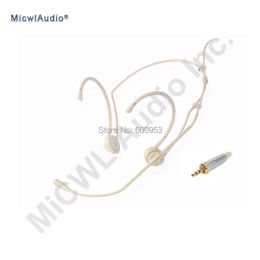 Microphones beige cardioïde stade performance casque microphone pour Sennheiser G2 G3 G4 Transmetteur sans fil pliable professionnel classique