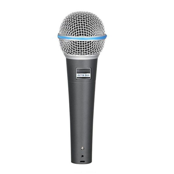 Microphones Beta58A Studio de microphone dynamique filaire portable pour l'enregistrement de scène de chant chant micro de jeu ordinateur livraison directe Elec Dhtn5