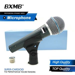 Microphones BETA58A Professionnel Haute/TOP Qualité BETA58 Microphone Filaire Supercardioïde Performance Mic Dynamique Karaoké Vocal En Direct HKD230818