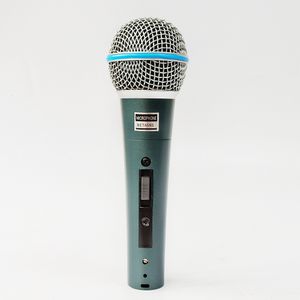Microphones Beta58a sm58s microphone filaire karaoké portable chanter vocal b-box église enseignement micro avec interrupteur marche-arrêt 221114