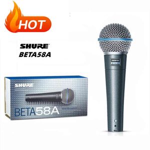 Microfoons beta58a supercardio￯de dynamische microfoon professionele bedraad microfoon voor het zingen van podium karaoke studio computer gaming vocal t220916