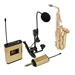 Microphones beta98h / c atm350u saxophone trompette sans fil de microphone système de microphone à col de bouteille