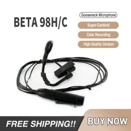 Microfoons BETA98H/C BETA98HC Dynamische bekabelde condensator-instrumentmicrofoon Drum XLR bekabelde microfoon