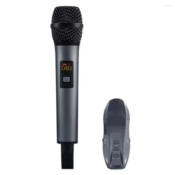 Microfones Bluetooth Microfone 10 Canais TWS UHF Digital Sistema Sem Fio com 1 para Home KTV Stage