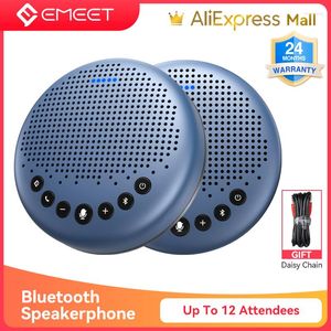 Microfoons Bluetooth -luidspreker 2 EMeet Lite met Daisy Chain Cable Computer Speakers Microfoon voiceia ruisonderdrukking