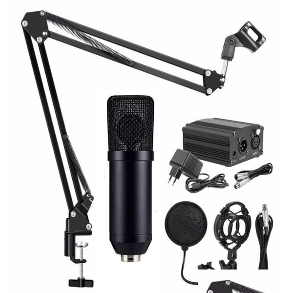 Microphones Bm 700 Microphone à condensateur avec alimentation fantôme filtre anti-choc pour Studio O ordinateur d'enregistrement Microfone NB Dhf6H