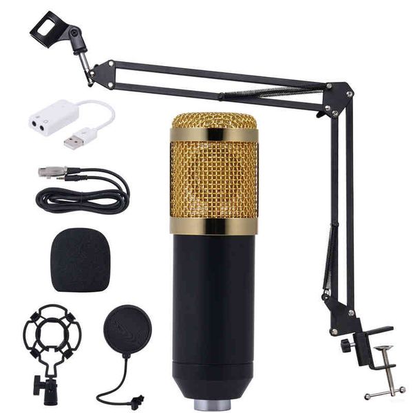 Micrófonos BM 800 micrófono de karaoke BM800 condensador de estudio mikrofon mic bm-800 para KTV Radio Braodcasting Canto Grabación computadora 2022 T220916
