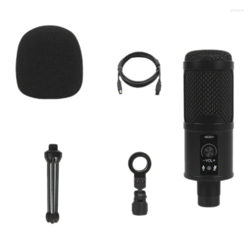 Microfones BM65 USB Condenser Microphone Studio Gaming Stream Singing Karaoke for PC Computer Recording Mic Suit