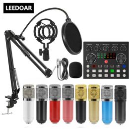 Microphones BM800 V8S Sound Card Professional Audio Set BM800 Mic Studio Microphone pour le poolon Podcast Enregistrement de karaoké