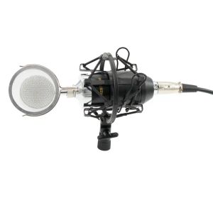 Microphones BM8000 Microphone à condensateur d'enregistrement de studio de son professionnel avec support de support de prise de 3,5 mm