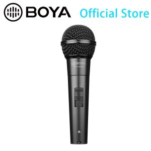 Microphones BOYA BYBM58 XLR Deaktop cardioïde dynamique Microphone à main Vocal pour les répétitions de théâtre en direct en direct réunion discours chant