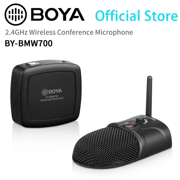Microphones BOYA BYBMW700 2.4GHz réunion professionnelle microphone USB sans fil pour séminaires de conférence événements de société conférence discours