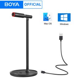 Microphones Boya BYCM1 Condenser Desktop USB Microphone pour PC Window Mac ordinateur portable YouTube Recording Podcast Studio Blogger Streaming Meeting