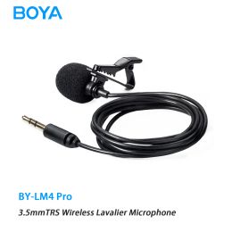 Microfoons BOYA BYLM4 PRO Draadloze Lavalier Reversmicrofoon voor BYWM4 PRO WM8 PRO WM6S DSLR Camera Smartphone Vlog Record Live Streaming