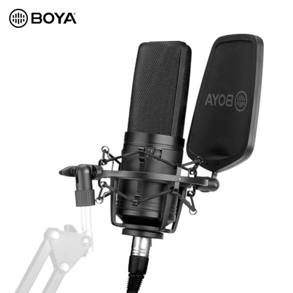 Microphones Boya BYM1000 M800 Grand diaphragme Microphone Condensateur pour chanteur Podcaster Voiceover Artist Studio Mic