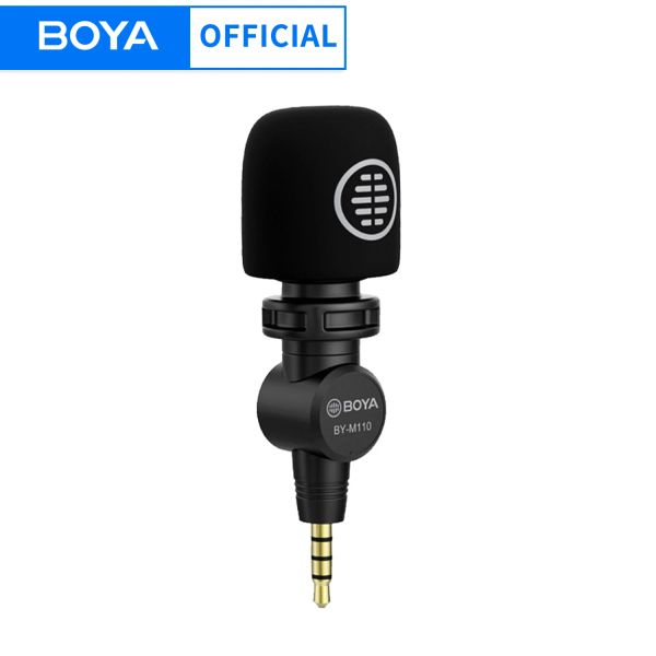 Microphones BOYA BYM110 Microphone à condensateur micro Plug and Play avec condensateur omnidirectionnel pour smartphones Android, PC, ordinateur portable