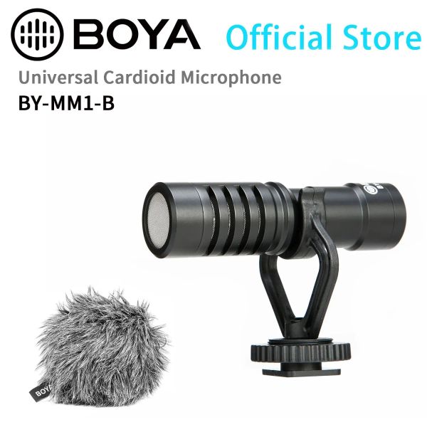 Microphones BOYA BYMM1B Oncamera Shotgun Microphone pour PC téléphone portable iPhone Android Smartphones appareils photo reflex numériques caméscopes grand public