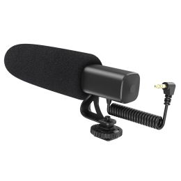 Microphones Camera Microphone Professional Photography Interview Microphone Réduction du bruit Mic pour Sony Nikon Canon Fuji DSLRS