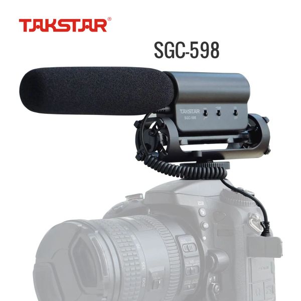 Microphones Camera Microphone, Takstar SGC598 Microphone de fusil de chasse pour iPhone, téléphone Android, Canon / Nikon / Sony CameracamCrorder Video micro