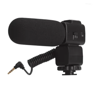 Microphones Caméra Mono Microphone pour Vlog Live Streaming Caméscopes DSLR Interviews Enregistreur de son vidéo Dropship