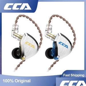 Microphones CCA C12 Casque métallique 5Baadd1Dd Technologie hybride 12 unités Hifi Bass Écouteurs filaires avec microphone antibruit Dr Dh0Ye