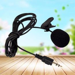 Clip de microphones sur le revers Microphone Mic Condenseur Microfono Portable Contant câblé monté Hands Free